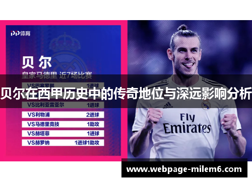 贝尔在西甲历史中的传奇地位与深远影响分析 贝尔在西甲历史中的传奇地位与深远影响分析