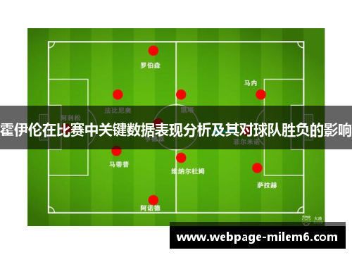 霍伊伦在比赛中关键数据表现分析及其对球队胜负的影响